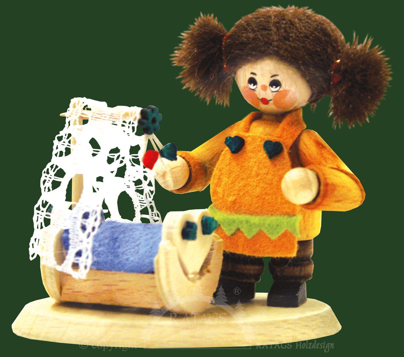 Sammler-Püppchen, Mädchen an der Wiege