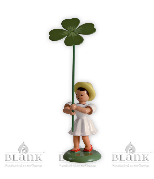 Blumenkind mit Klee, farbig