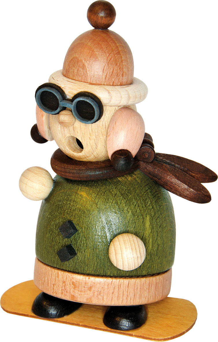 Incense burner, snowboarder