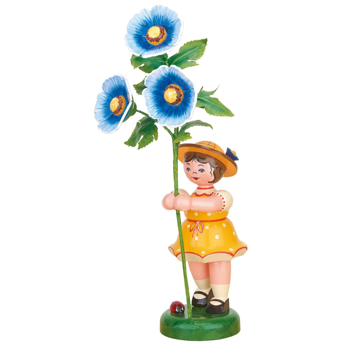 Virággyerek lány mályva 24 cm