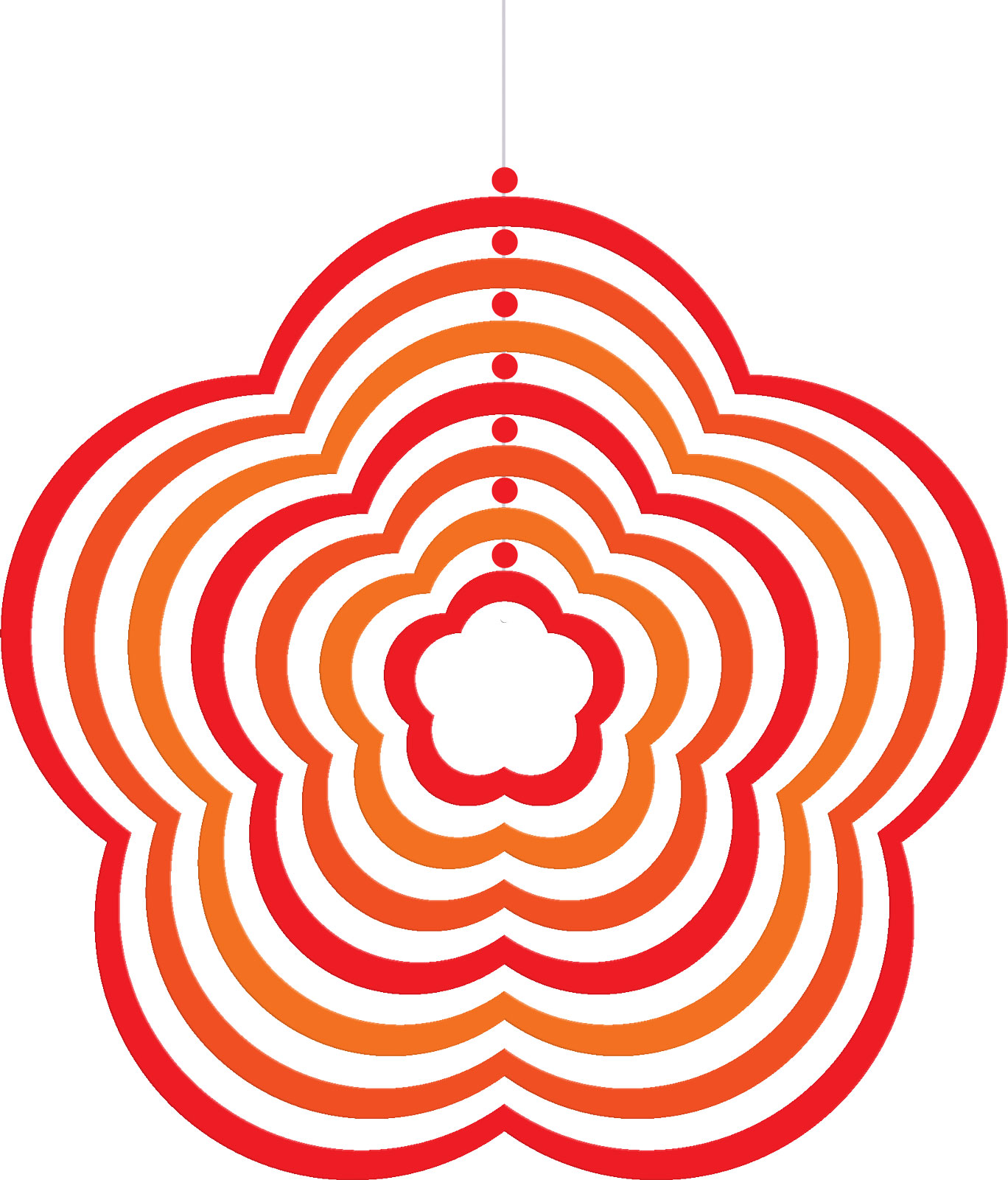 Windspiel zum Basteln, Blume