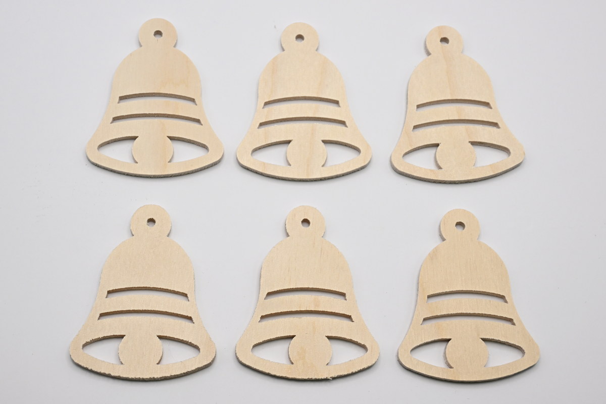 Miniature bell, 6 pieces. Foil bag