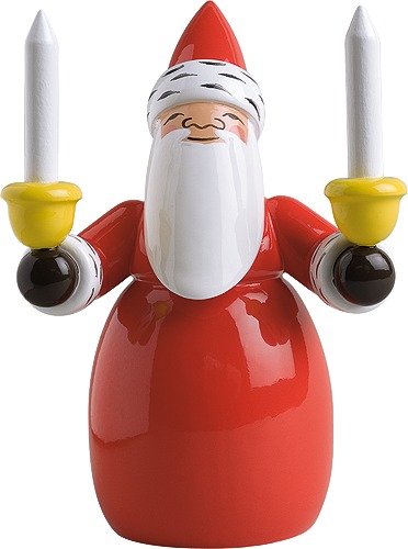 Weihnachtsmann mit Kerzen