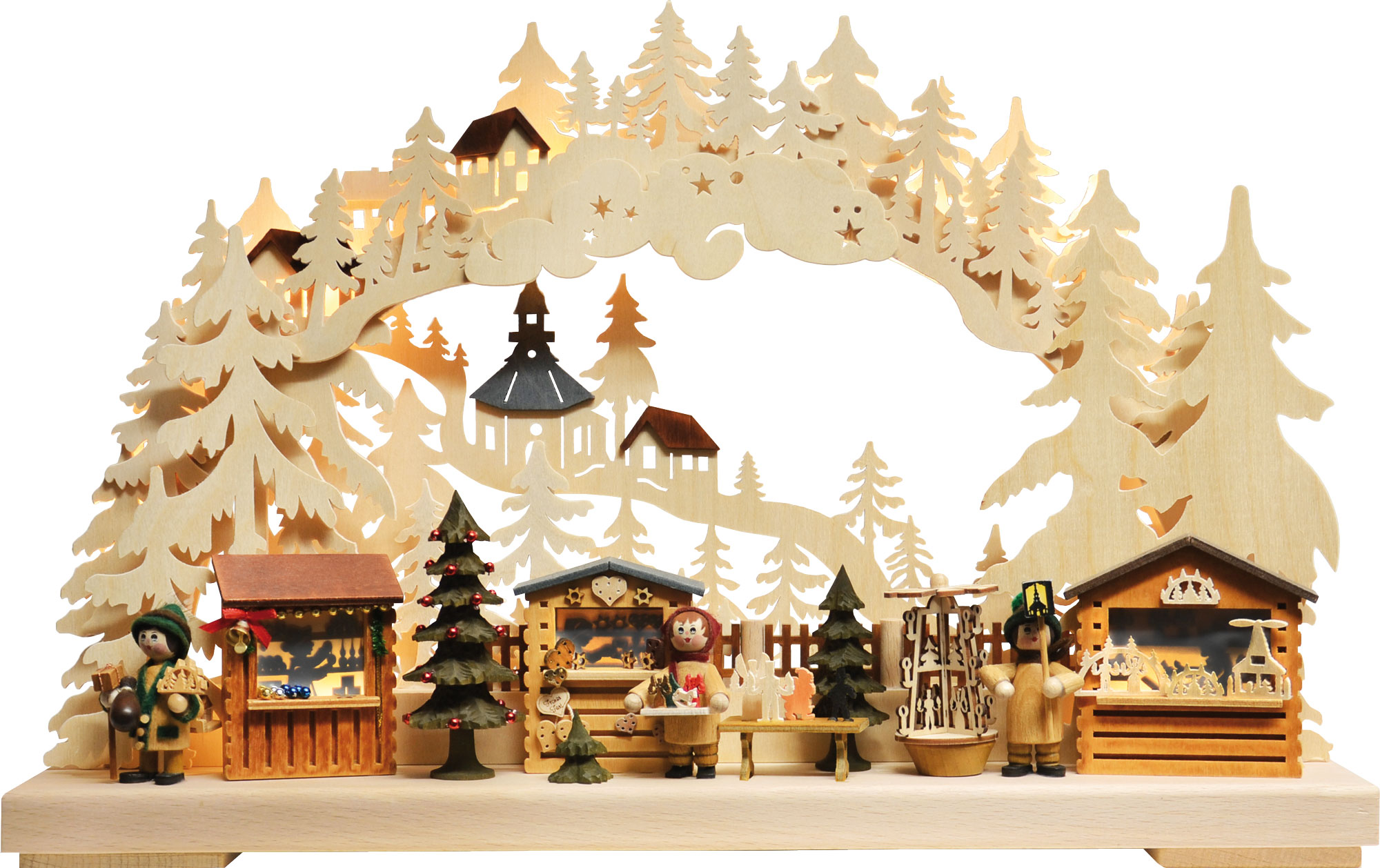 3D-Schwibbogen klein, Seiffener Weihnachtsmarkt