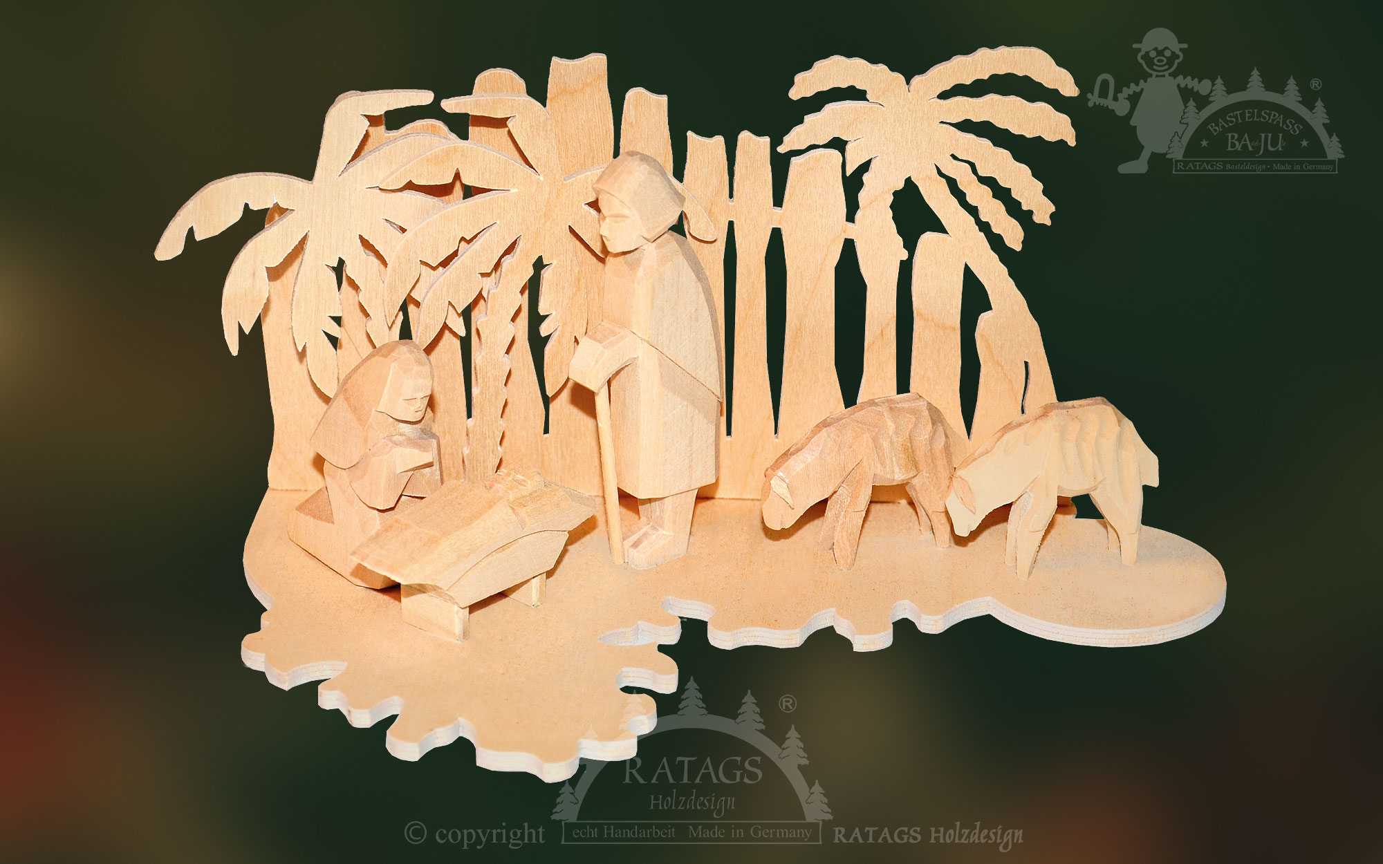 Tafelversiering om zelf te maken, geboorte met schapen