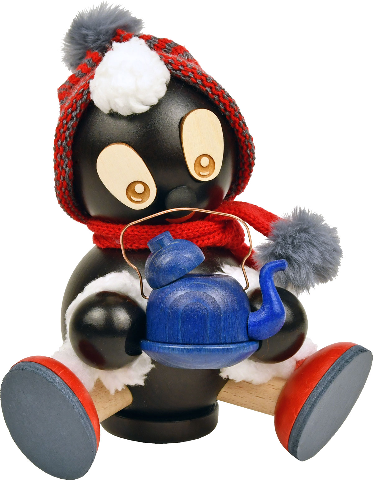 Pitti Räucherfigur klein, mit Teekanne Pitti Räucherfigur klein, mit Teekanne