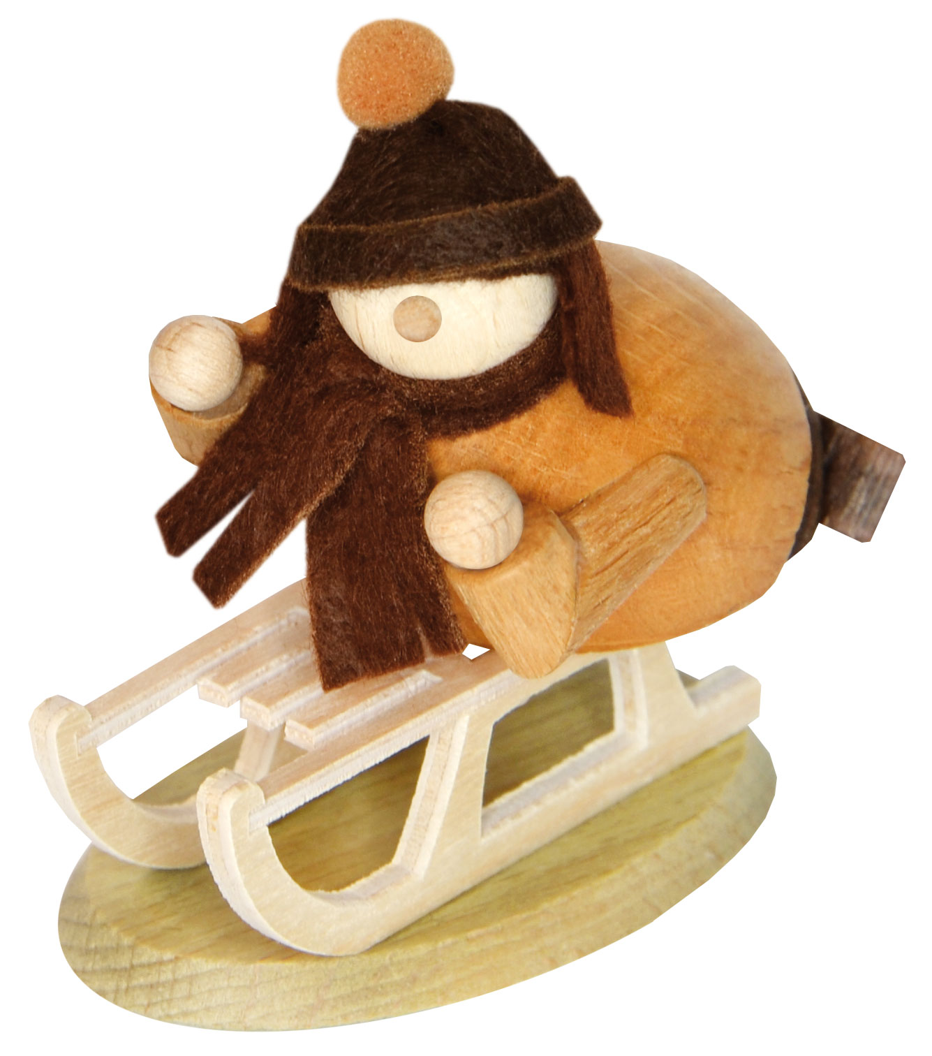 Walki, winter child on a sledge