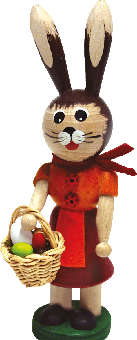 Red bunny girl, basket