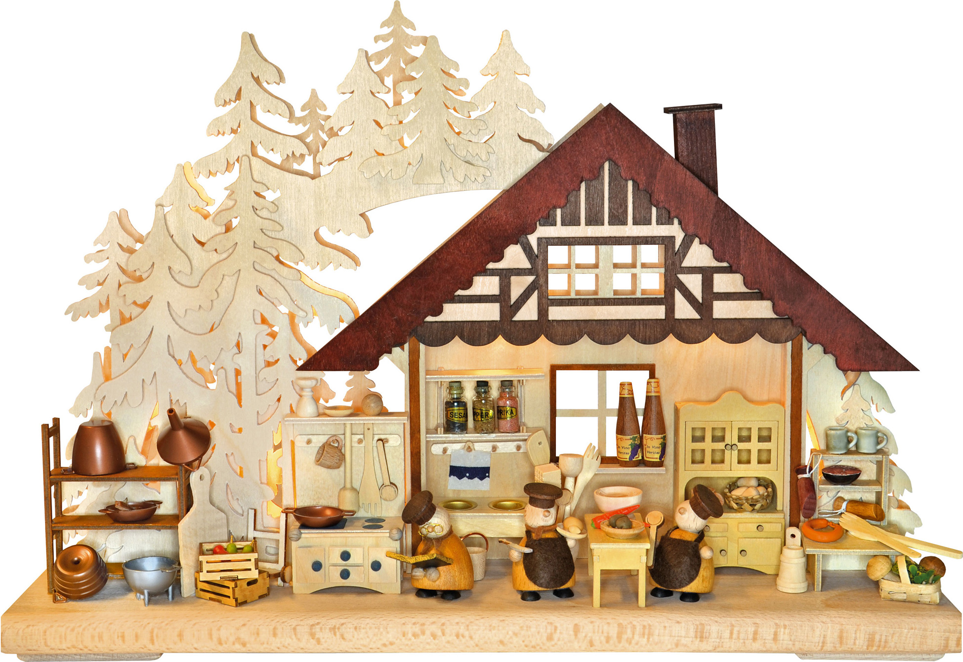 3D candle arch, small, RATAGS cooking professionals 3D light arch, small, Chefs at work