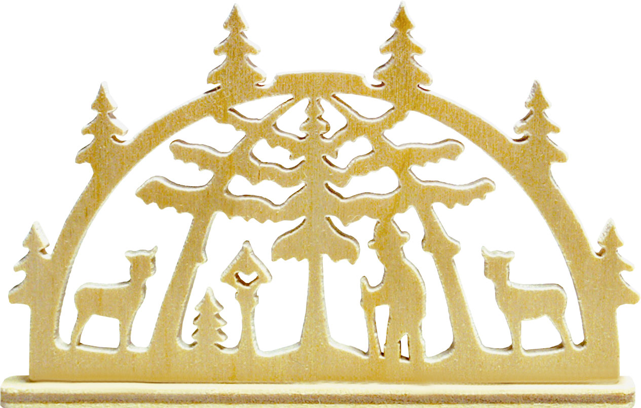 Miniaturschwibbogen Waldspaziergang, in Schachtel