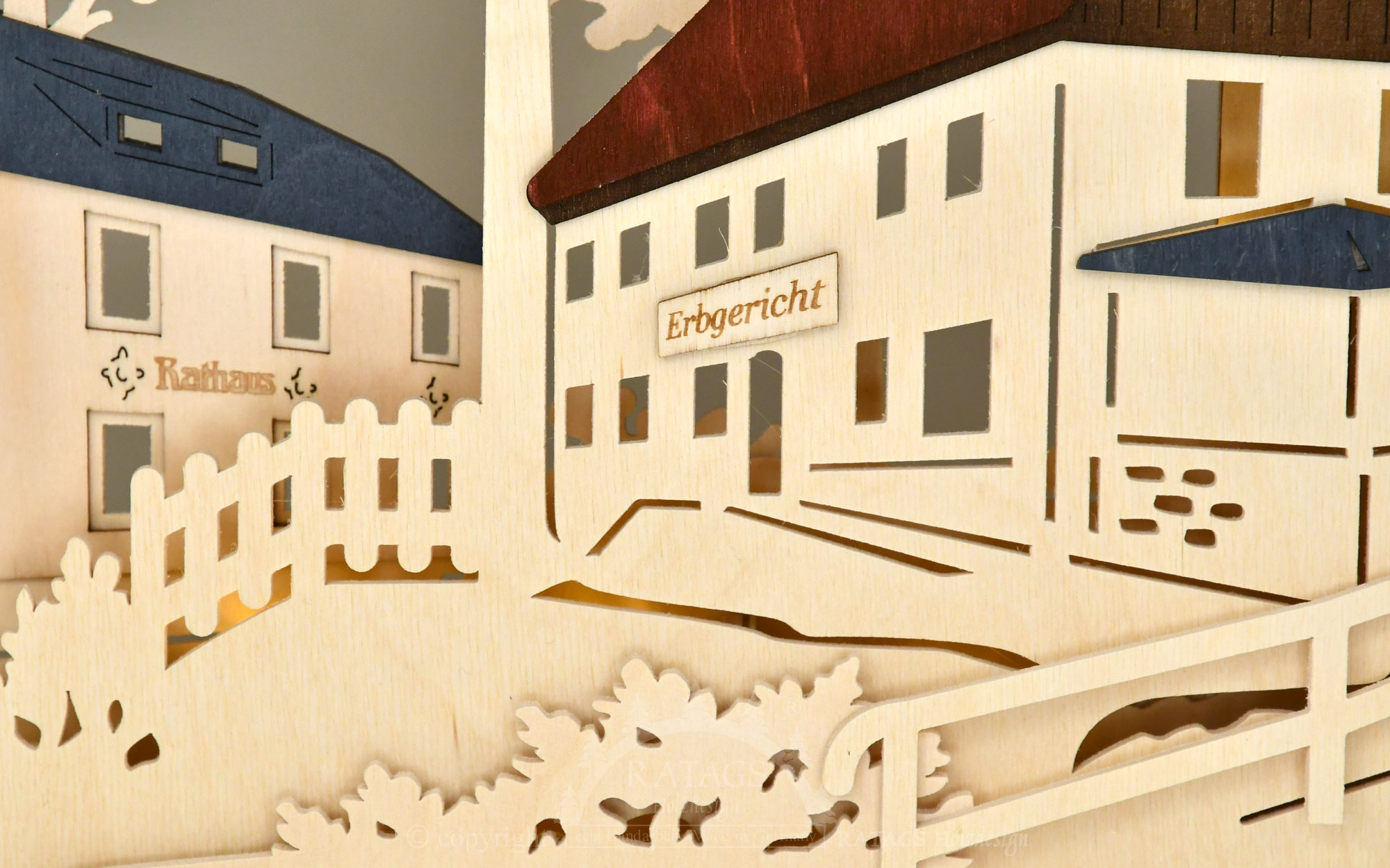 Velký 3D Schwibbogen, Langenwolmsdorf 800 let Lawodo