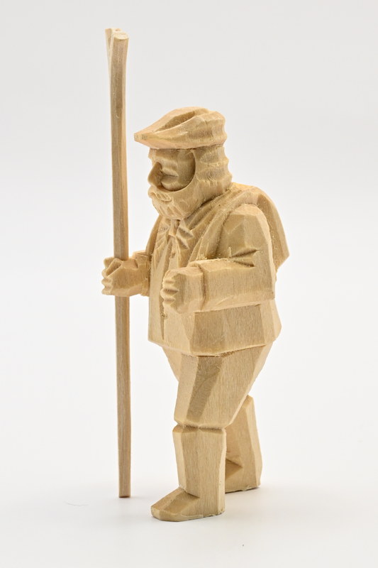 Wanderer, Rucksack, Stock, grob gesch. 60mm