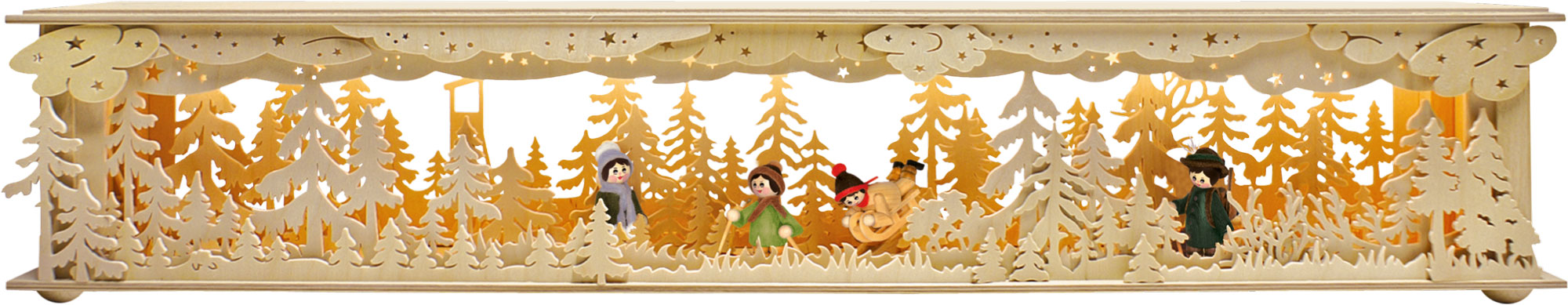 Room light, large, forest hunting blind, 4 figures