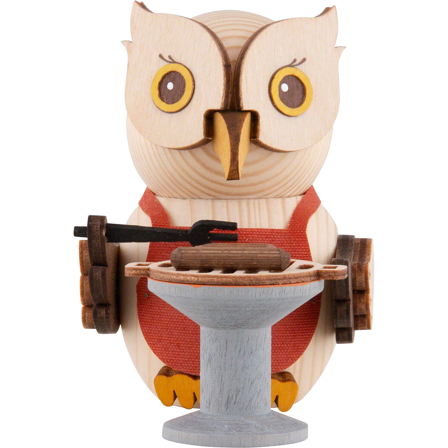 Mini owl with barbecue approx. 7 cm