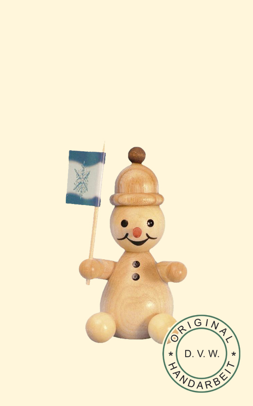 Schneemann, Zuschauer, Fahne 7 cm