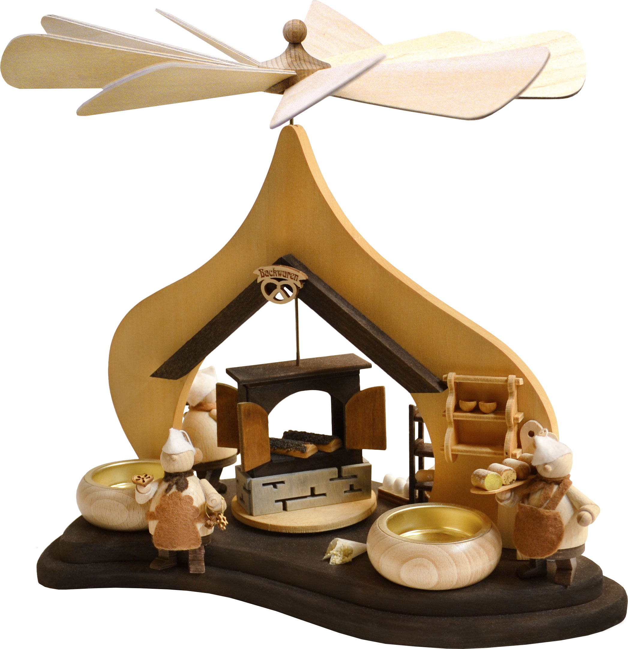 Solid wood pyramid, Walki bakery ochre