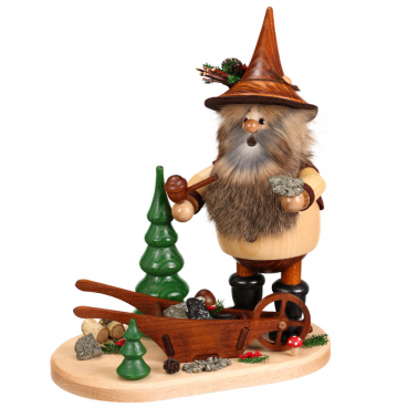 Ore gnome with ore cart 26 cm