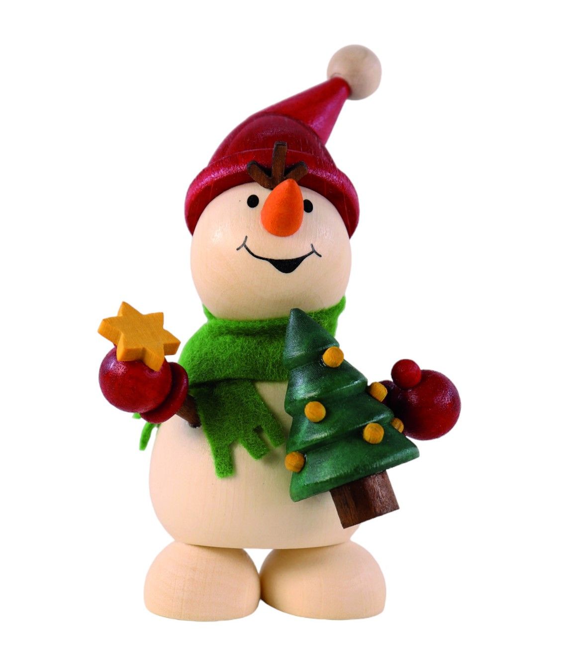 Schneemann mit Weihnachtsbaum