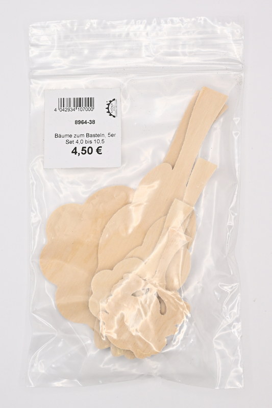 Bäume zum Basteln, 5er Set 4,0 bis 10,5
