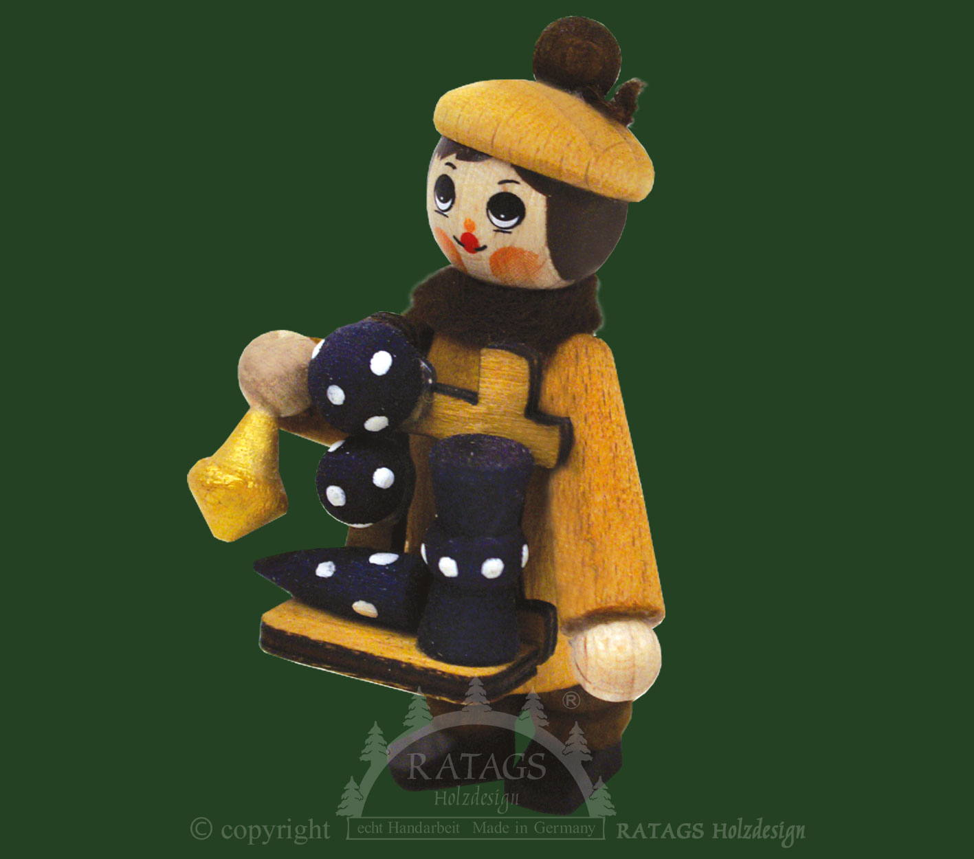 Figur, Bürgelhändler, natur