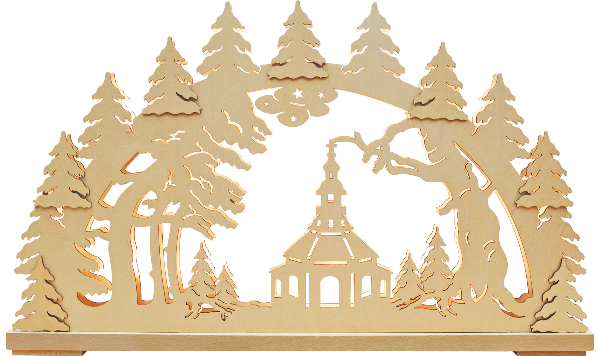 Large candle arch for crafting, church square for self-assembly