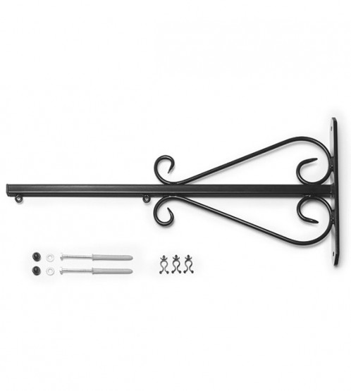 Herrnhuter Wandarm für A4/A7, schwarz Länge 68 cm, verzinkt, pulverbeschichtet