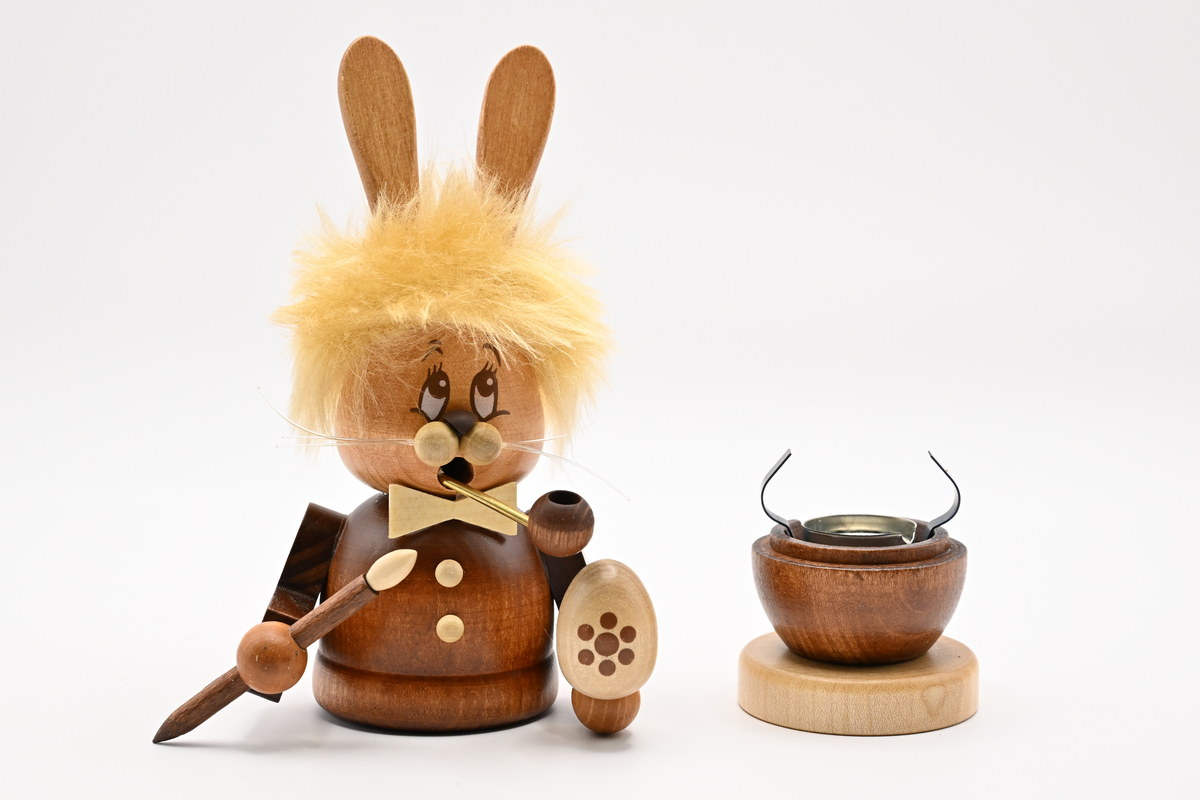 Räuchermann, Miniwichtel Hase H 16,5 cm