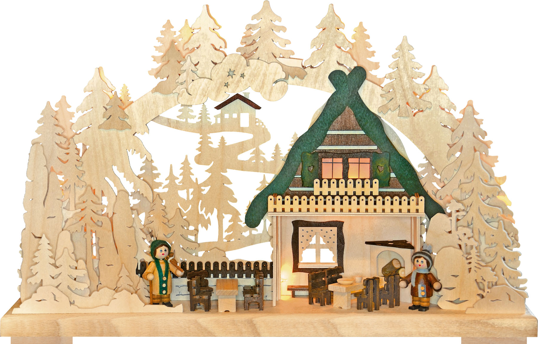 3D candle arch, small, Kaminstübele