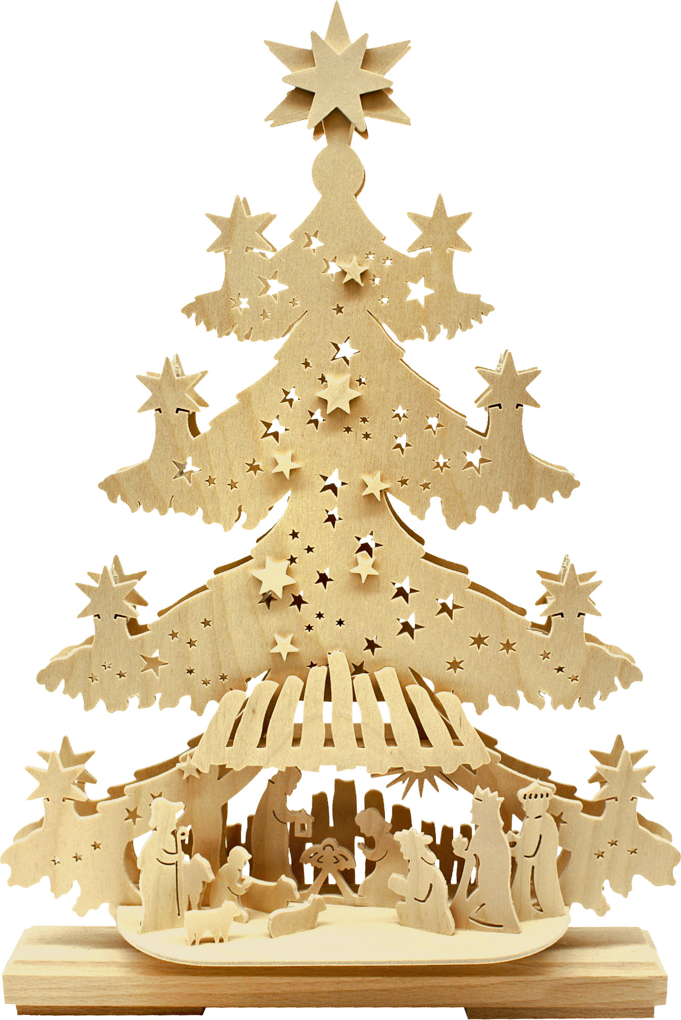 Small fir tree, Christ Child, sawn