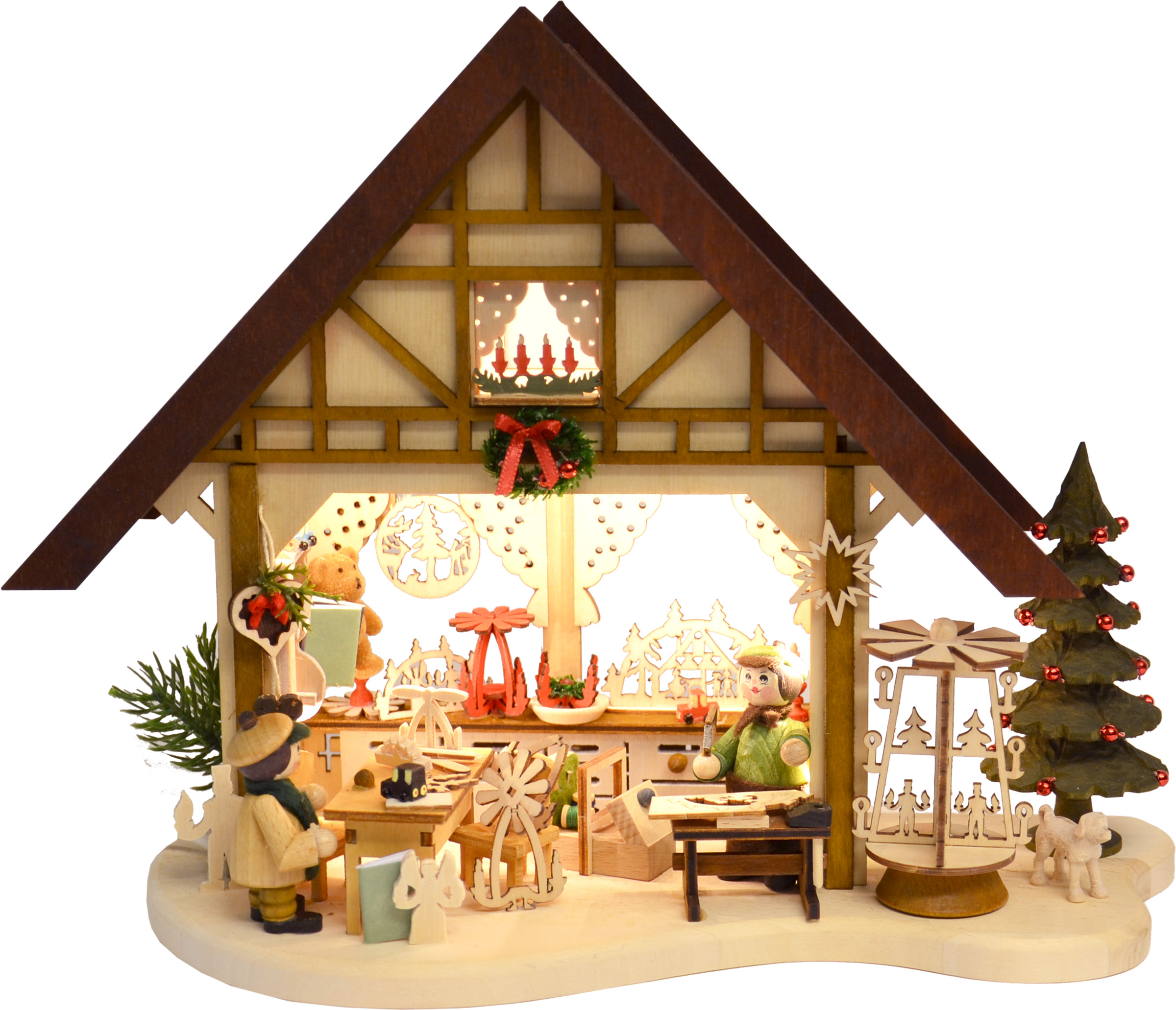 Half-timbered house LED, pyramid house