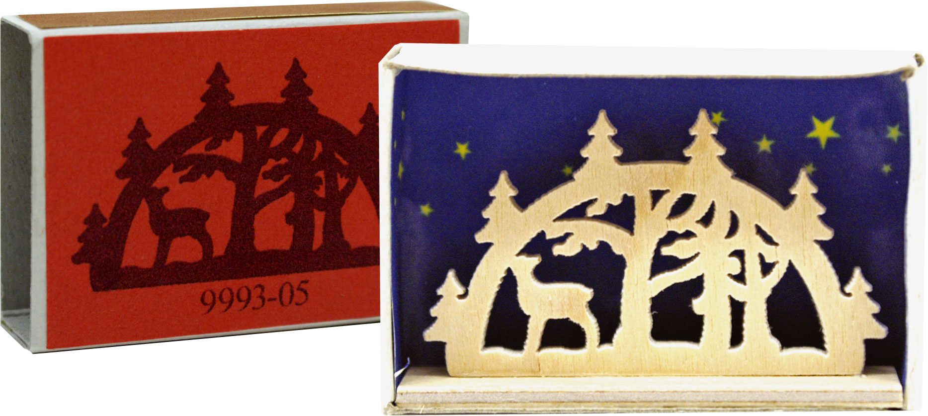 Miniature candle arch matchbox Waldesruh