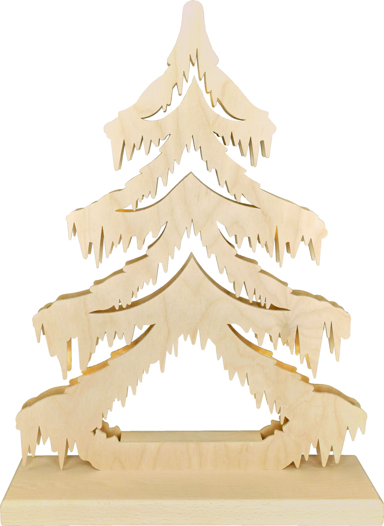 Small fir tree, on the pond, unassembled