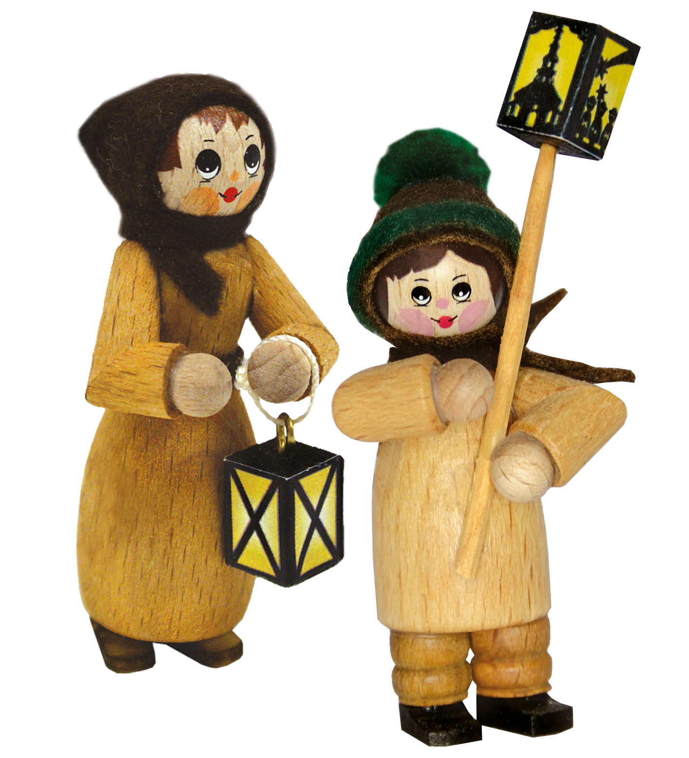 Figuren, 2er Set, Laternenkinder, natur
