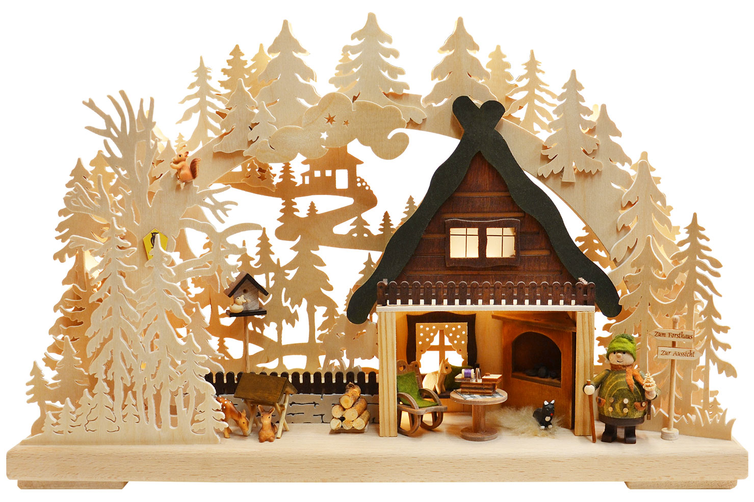 Small 3D Schwibbogen, To the Forest House