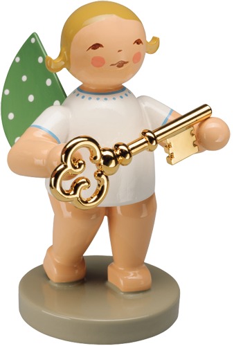 No. 8, Schatzmeister, Engel mit Schlüsse blondes Haar
