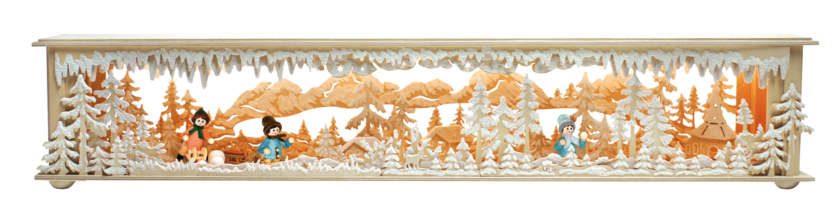 Room light, large, 3 winter children, hoarfrost