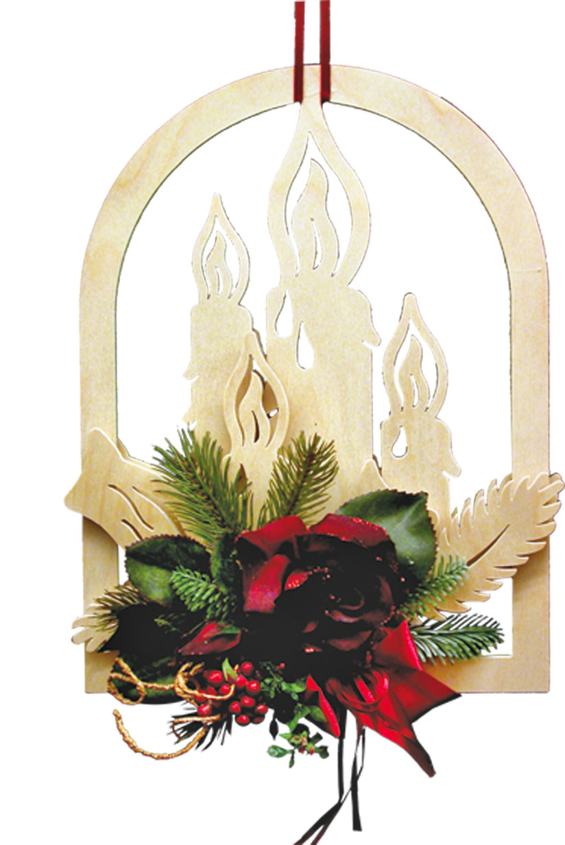 FB candle holder, red