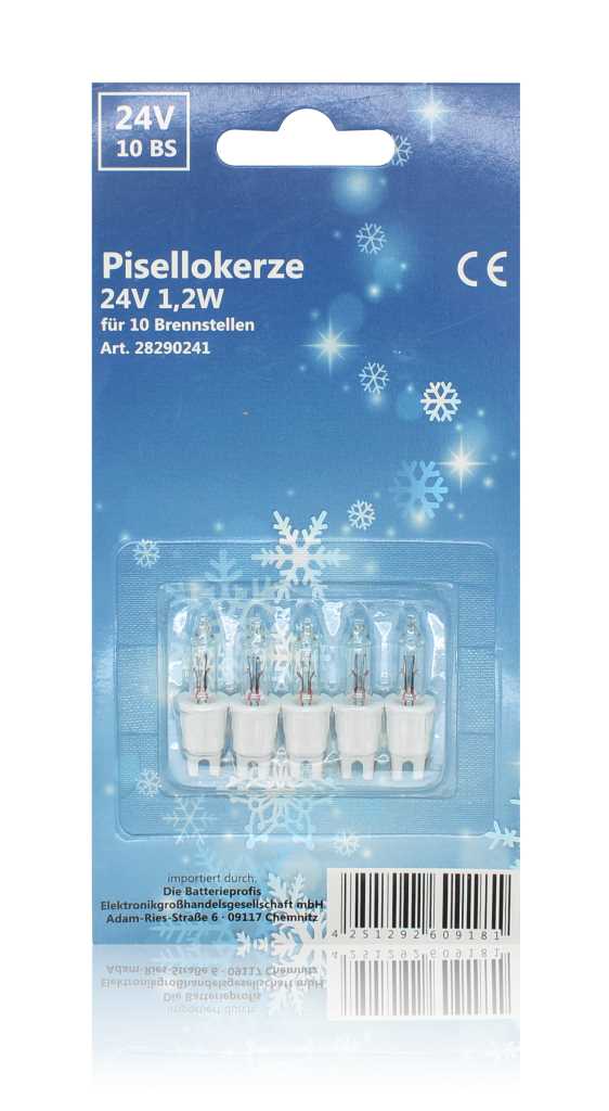 Pisellolampe C-2F 24V 1,2W 5er-Blister