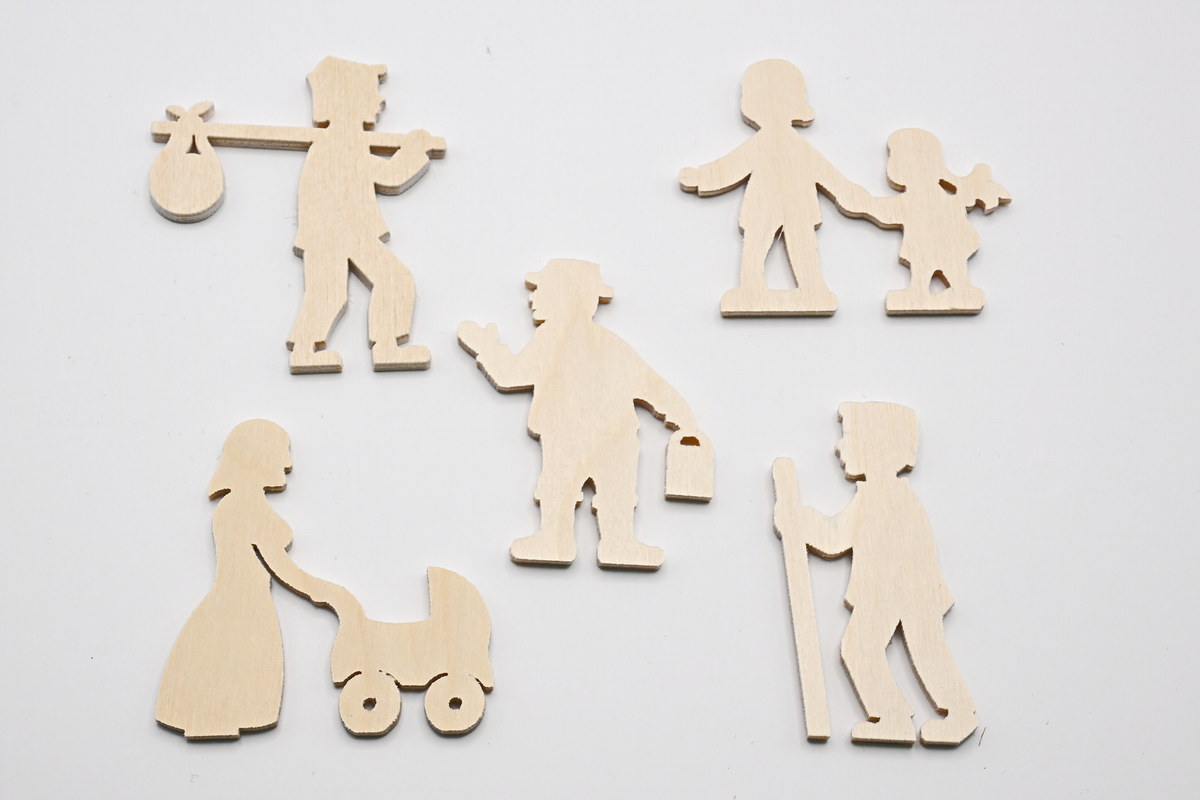 Figure set for crafting, 5 pieces