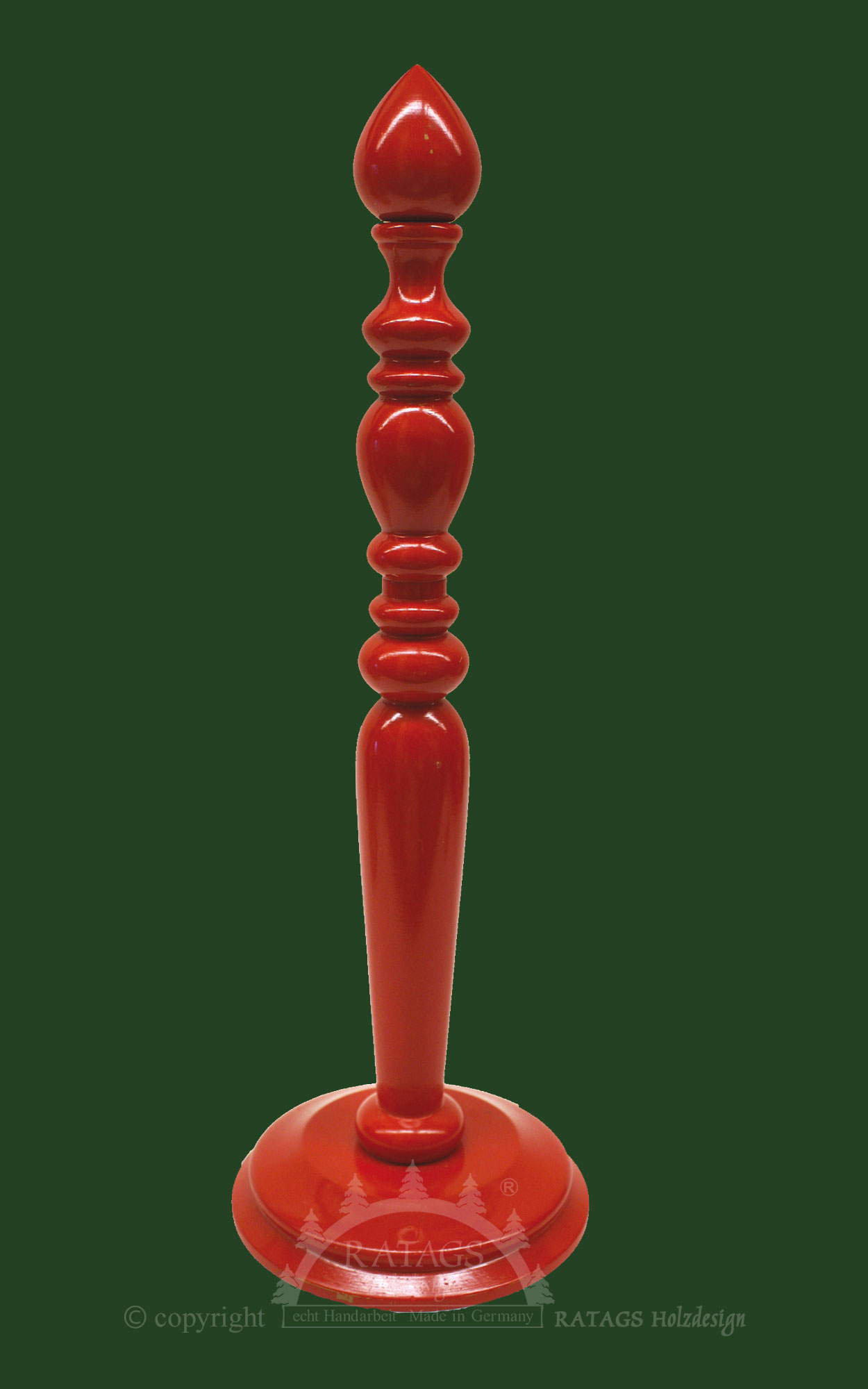 Wreath and roll holder, red