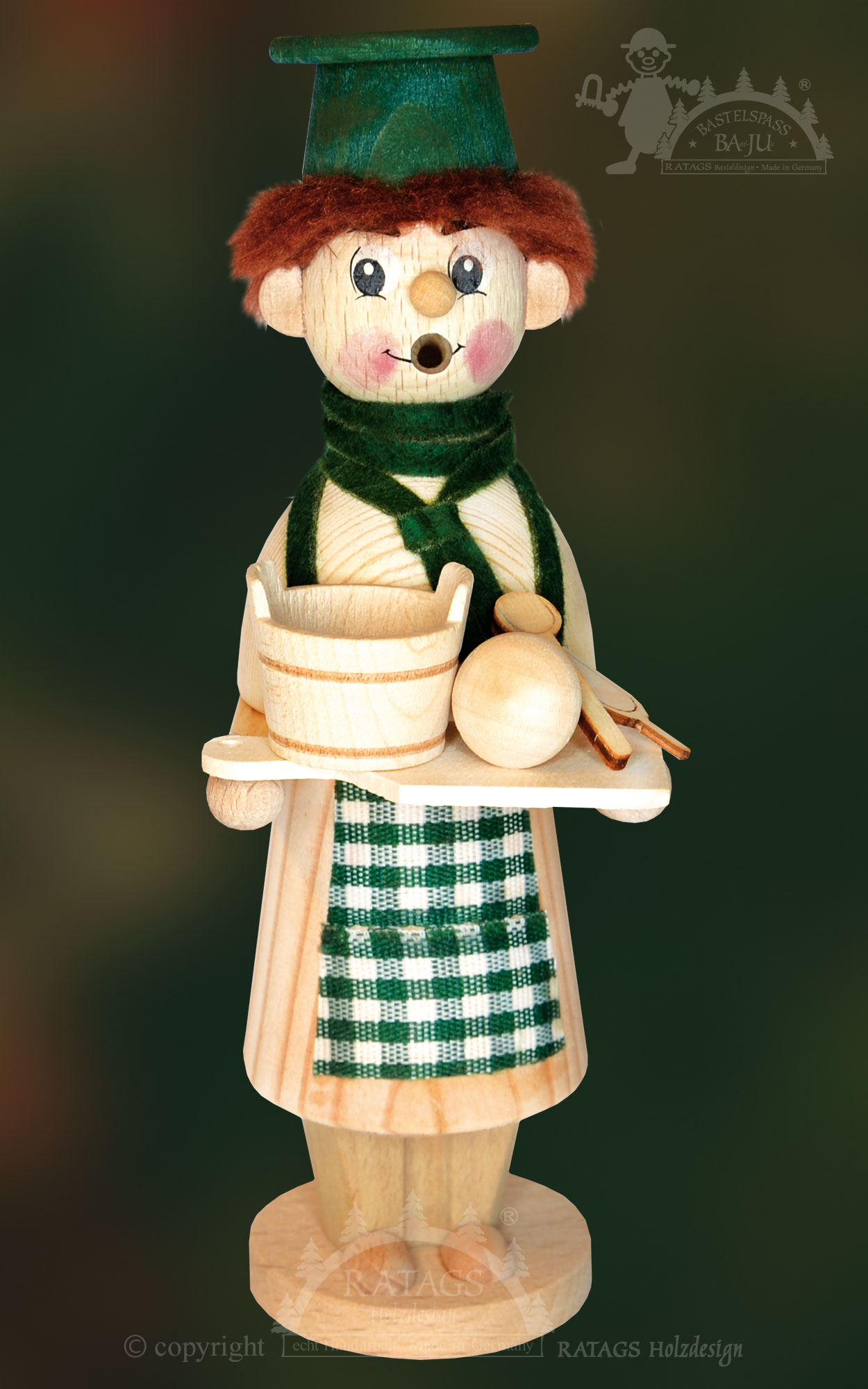 Räuchermännchen zum Basteln, Bäcker