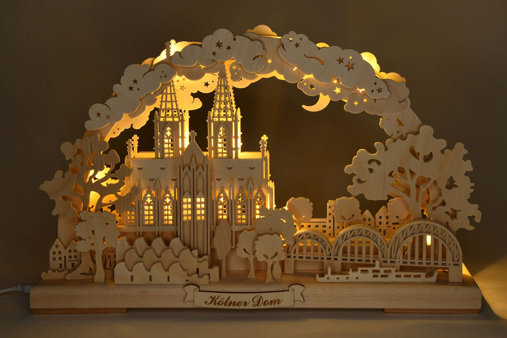 3D candle arch, small, Cologne