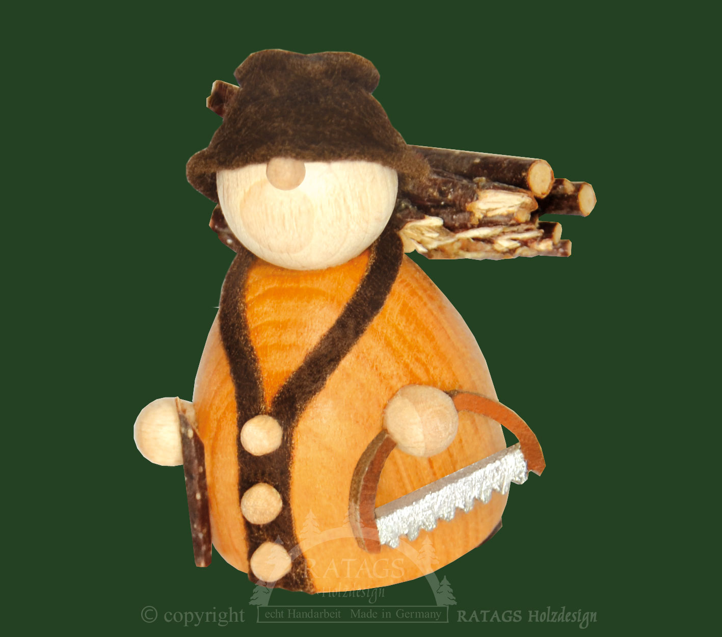 Molli, Junge Linie, forest worker with saw