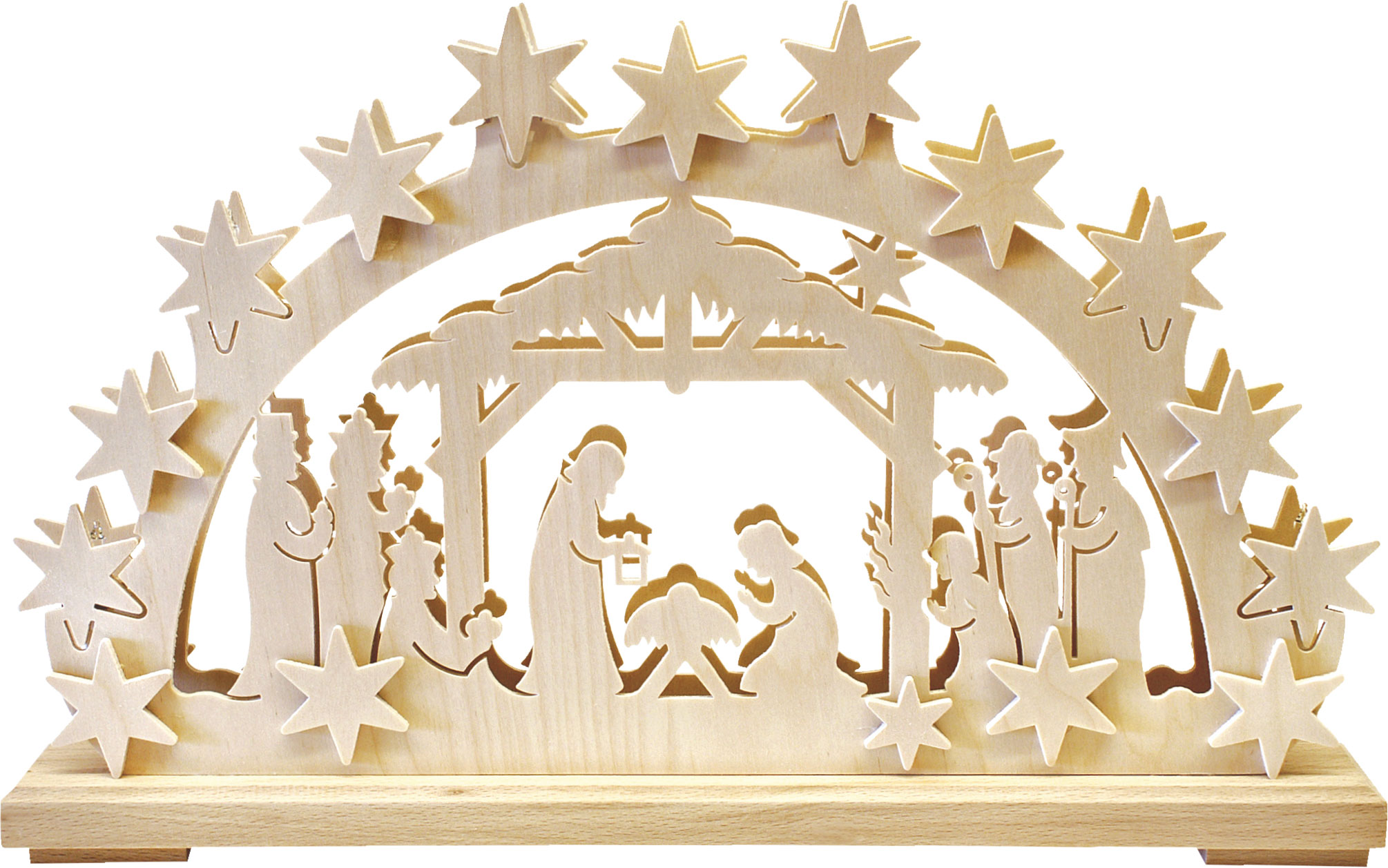 Small candle arch, Nativity scene