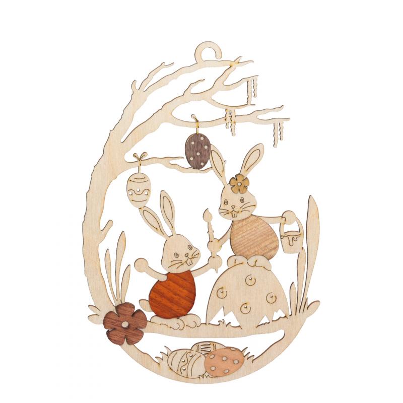 Stupsi window picture made from eggshell