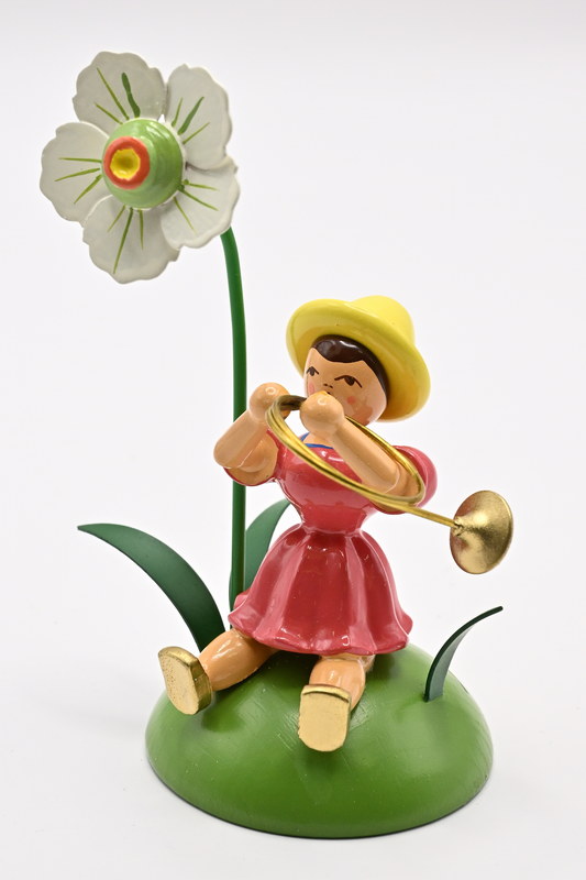 Blumenkind mit Christrose, farbig
