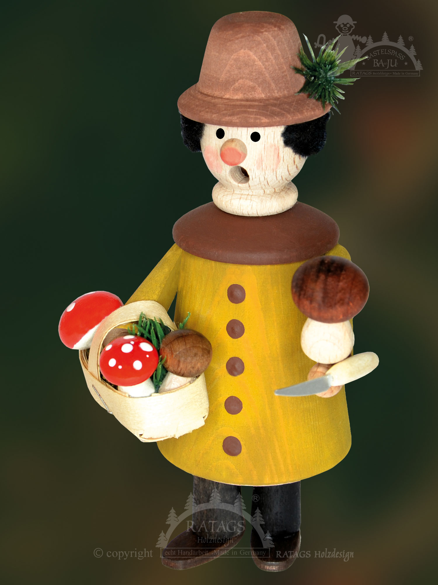 Incense smokers for crafting, mushroom pickers