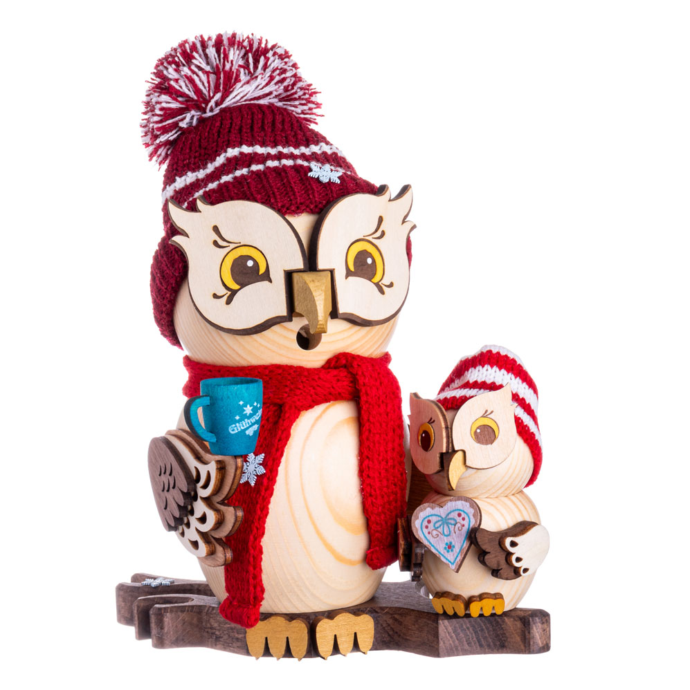 RM Owl Christmas market visit with child 15 cm, 2023