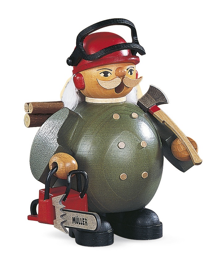 Räuchermann klein Waldarbeiter
