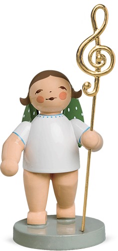 No. 2, Musikus, Engel mit Notenschlüssel dunkles Haar